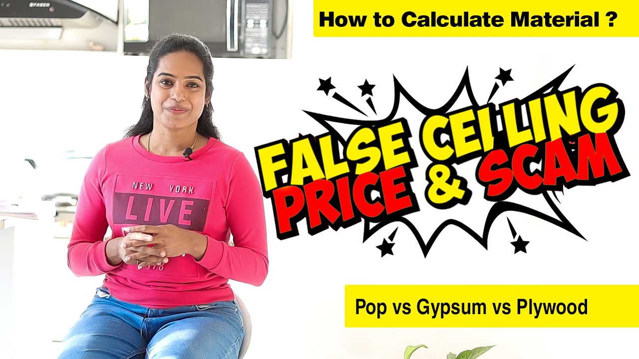 Pop False Ceiling Price Calculation | Scam | Pop Vs Gypsum Vs Plywood