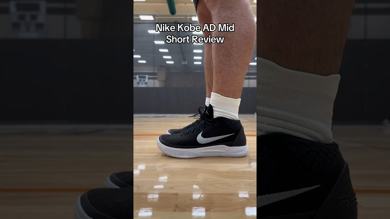 Nike Zoom Kobe AD Mid &ldquo;Black&rdquo; On Feet & In Hand Looks - Short Review #shorts #sneakers #kobebryant
