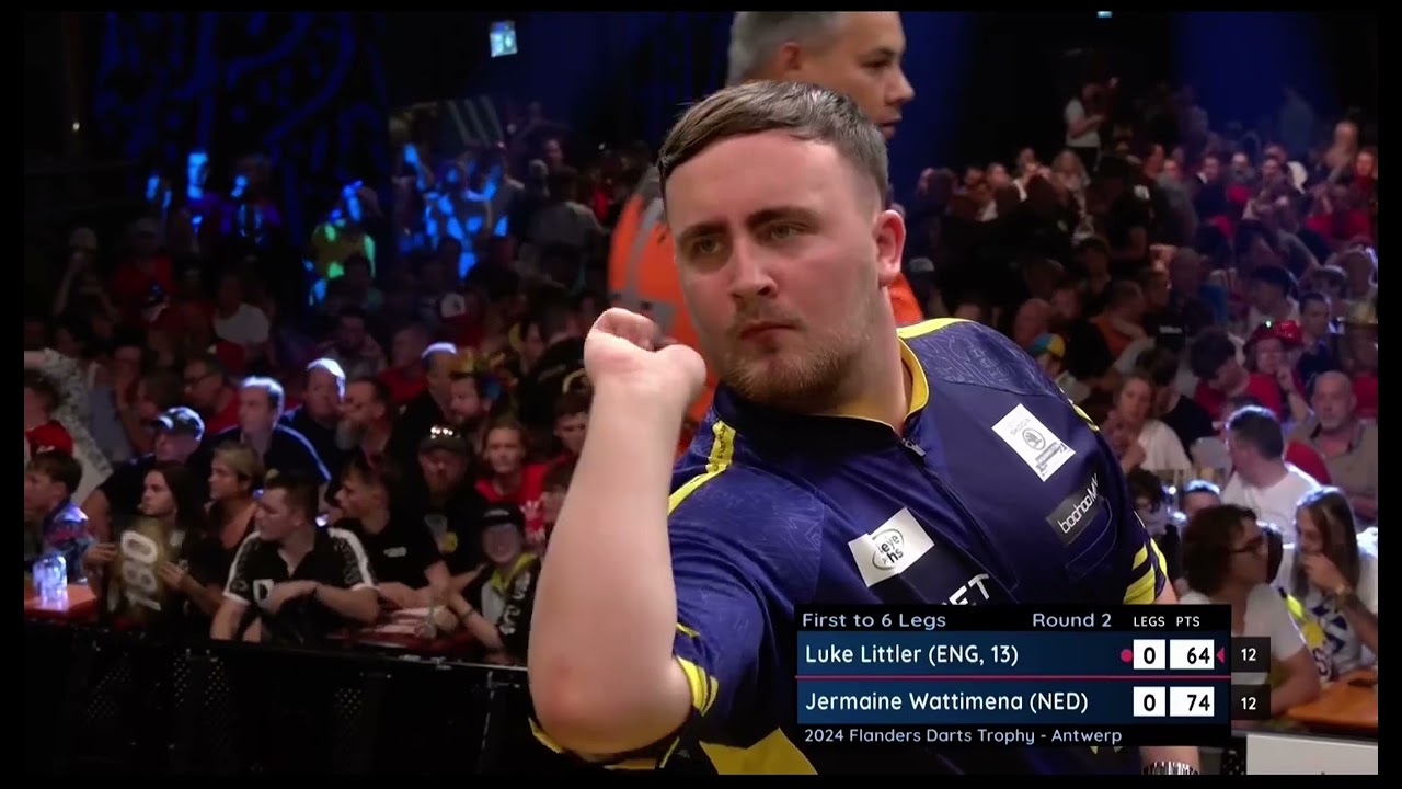 111 AVERAGE! Luke Littler vs Jermaine Wattimena | Flanders Darts Trophy 2024