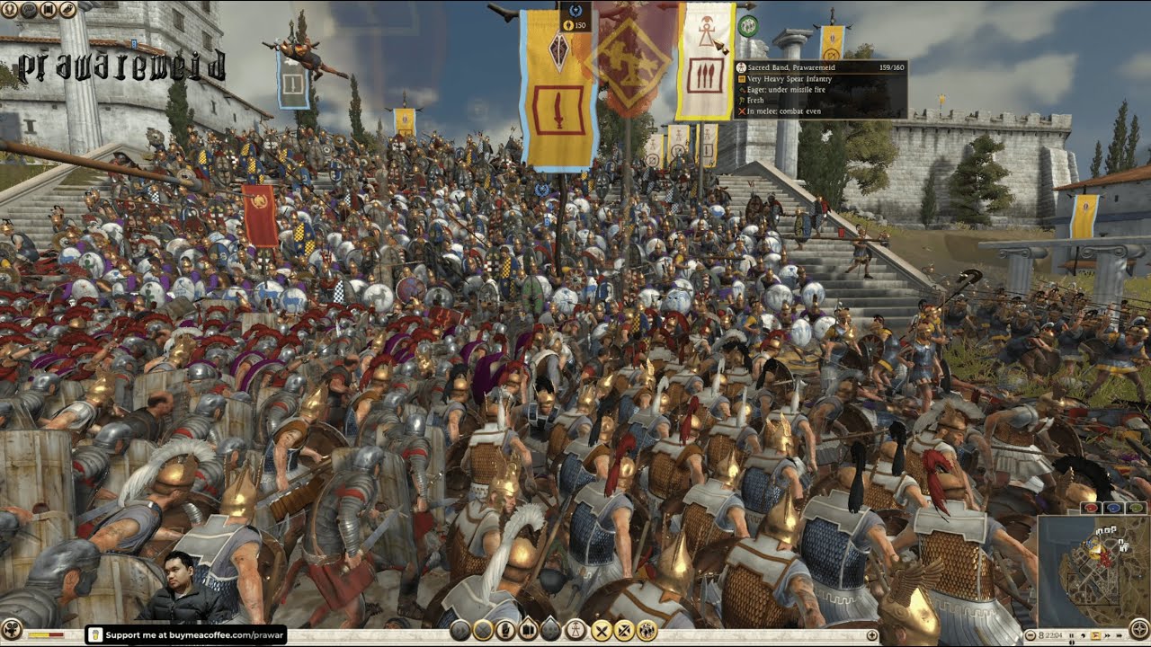 ⚔️3v3 #Multiplayer Prawaremeid’s Carthaganians Defend Antioch vs Rome(x2) & Colchis #TotalWarRome2 🔥