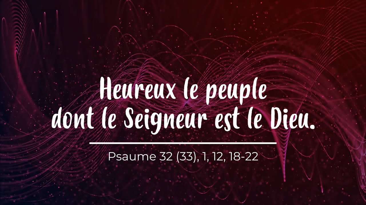 Heureux le peuple dont le Seigneur est le Dieu - partition Psaume 32