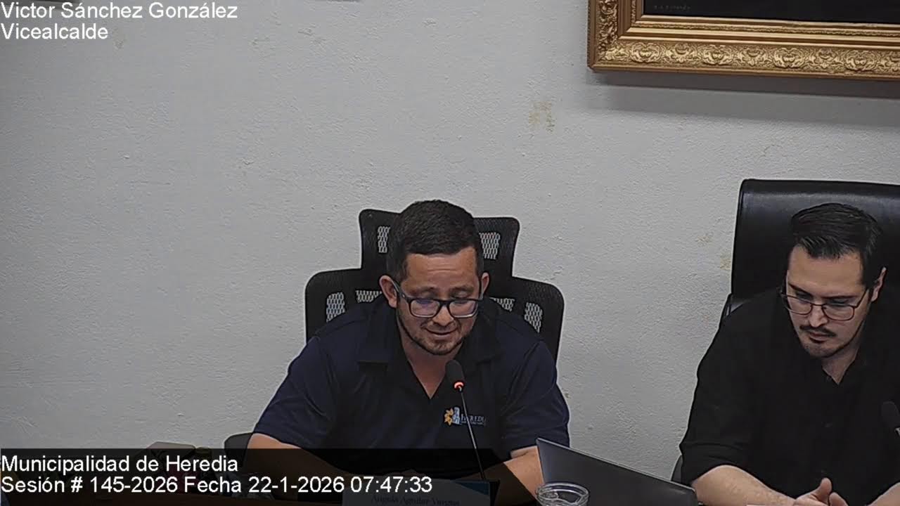 Sesión del Concejo Municipal de Heredia