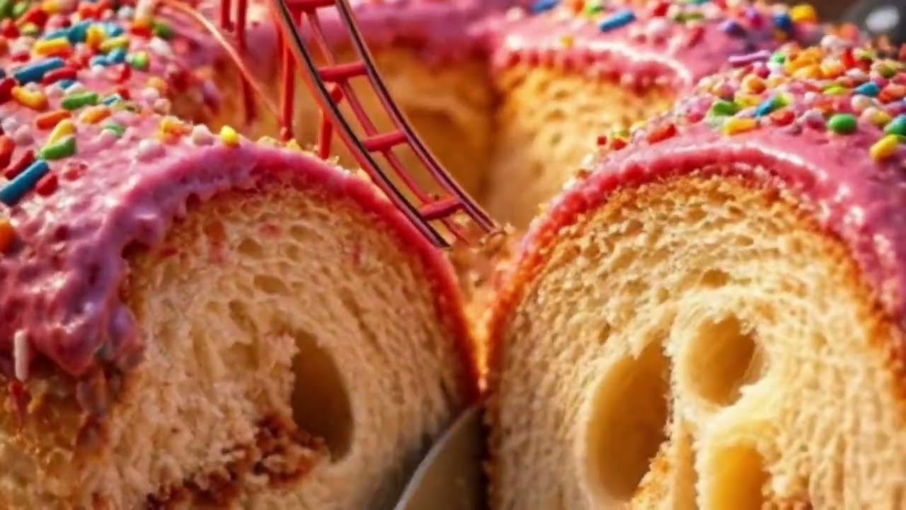 Tiny People Don’t Know They’re Edible! Ocean Cake vs Giant Spoon 🏖️🥄😱 | AI ASMR