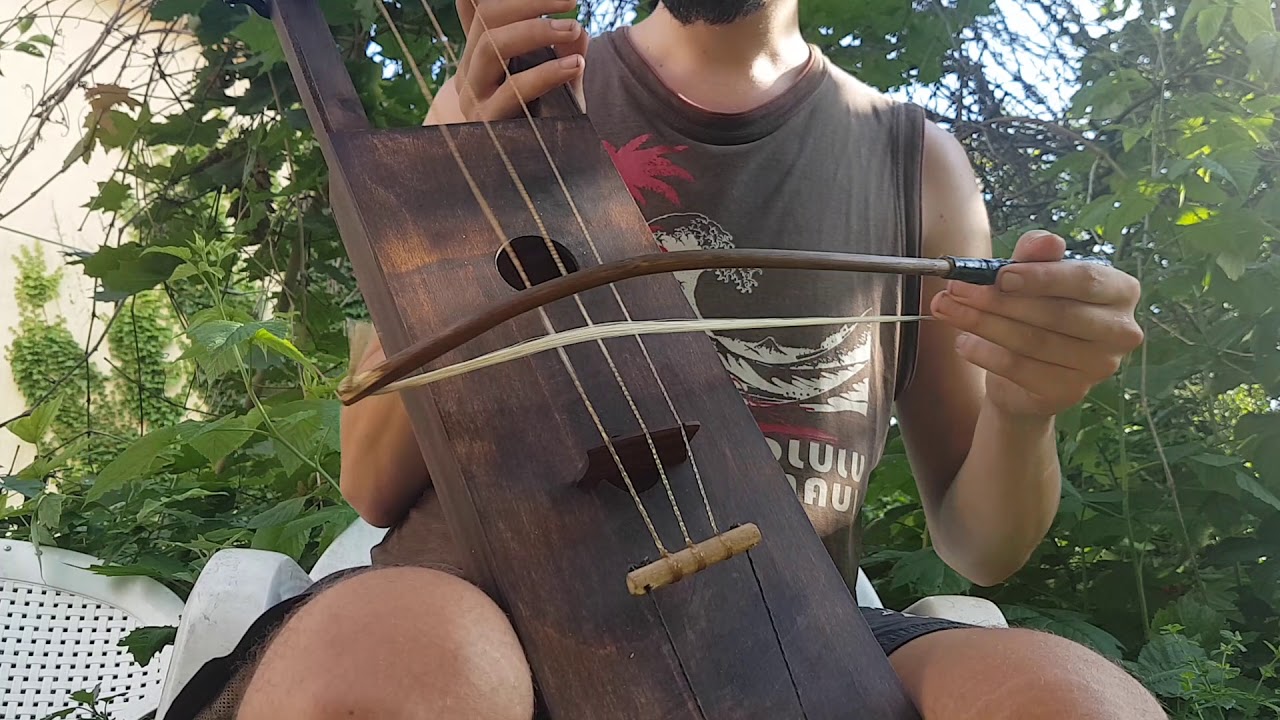 Self made bowed lyre/jouhikko/talharpa