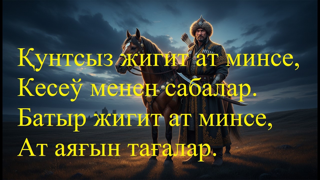 БАТЫР, ЕР-АЗАМАТЛЫҚ ТУЎРАЛЫ НАҚЫЛ-МАҚАЛЛАР. Каракалпакша косыклар, Qaraqalpaqsha qosiqlar.