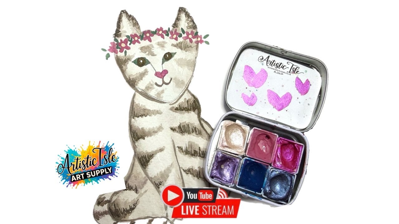 How to Paint a watercolor Cat