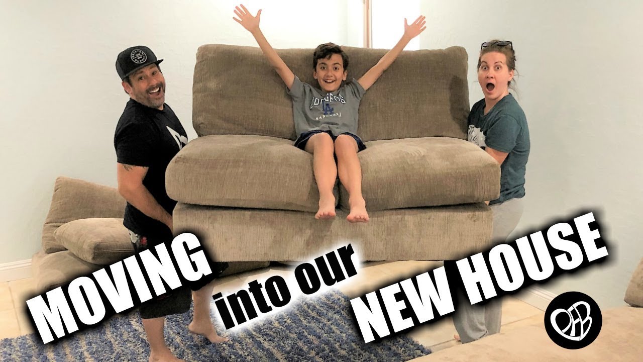 MOVING IN TO OUR NEW HOUSE | Moving Furniture Into Our New Home | Sleeping In Our New House