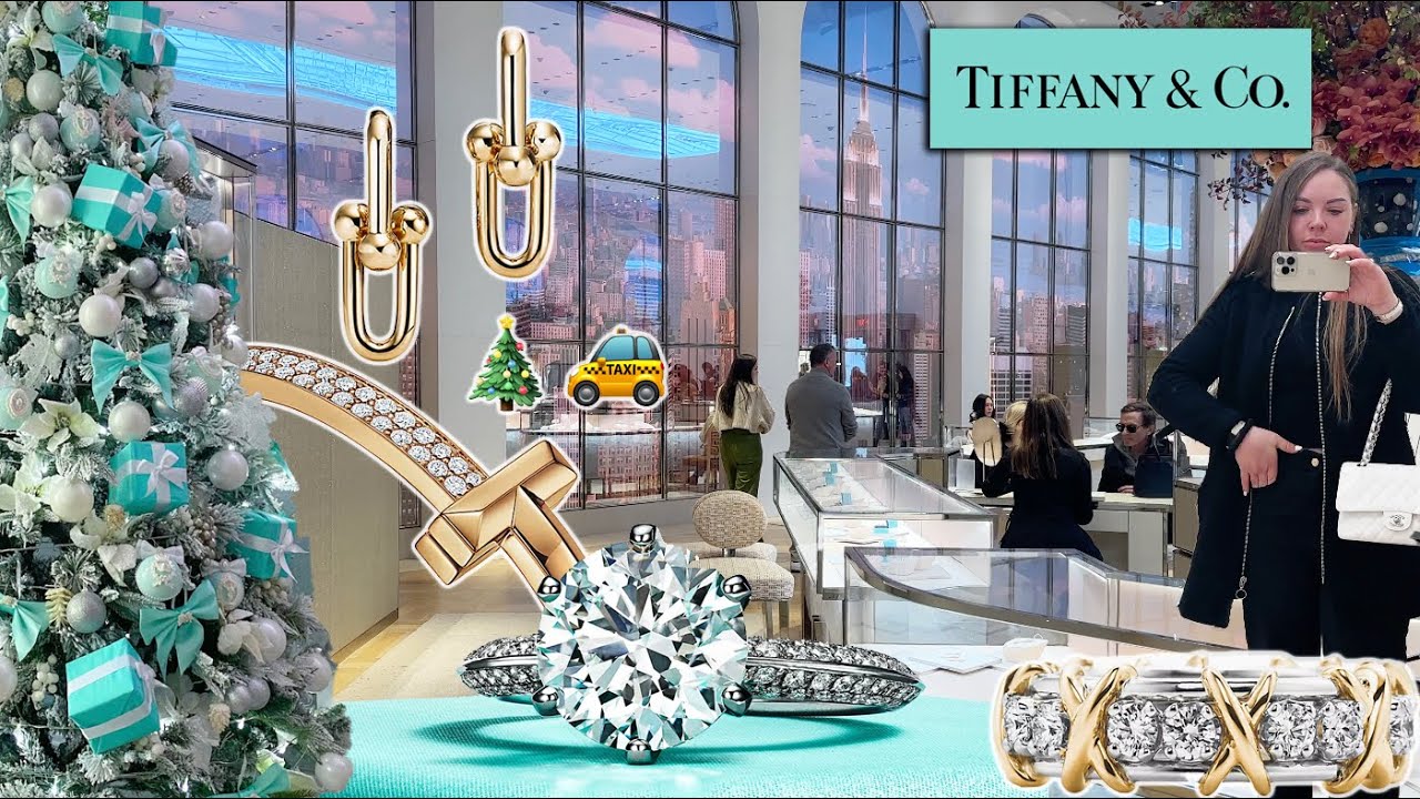 NEW YORK TIFFANY & CO FLAGSHIP LUXURY SHOPPING VLOG  - FULL STORE TOUR  + BLUE BOX CAFÉ