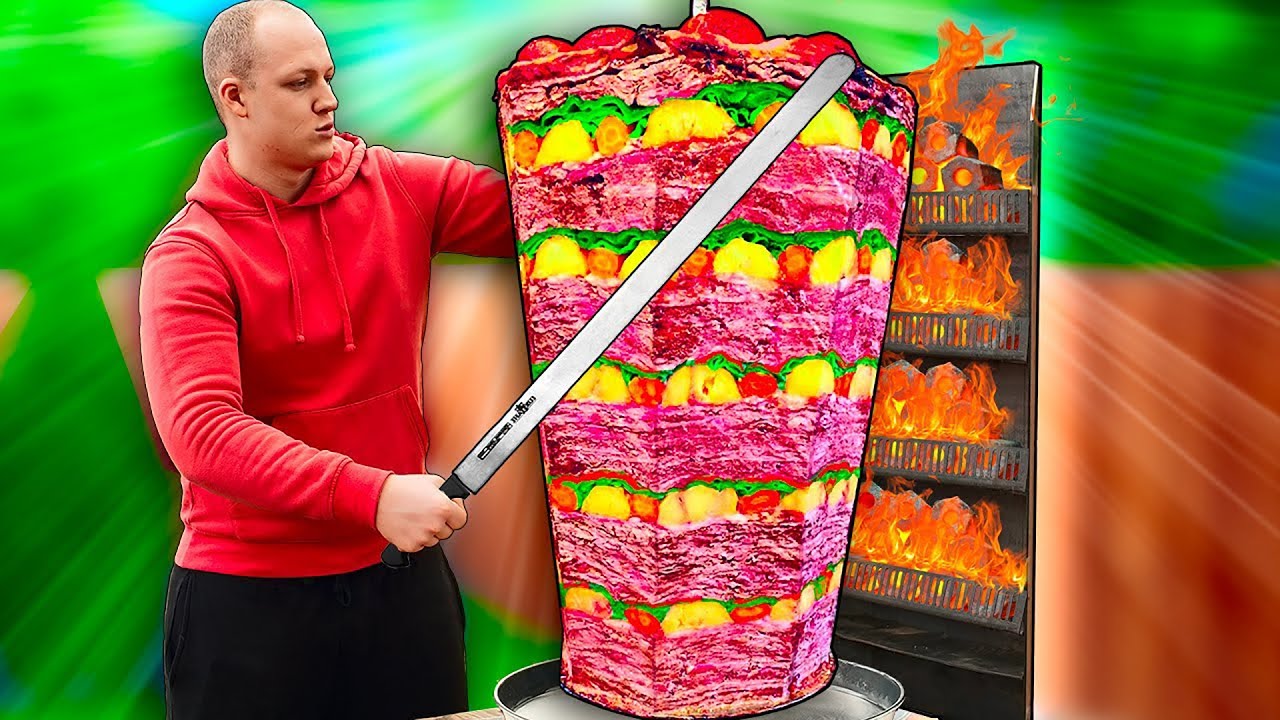 Ripetere incredibile cibo di strada / Shawarma Turco / Doner Kebab VANZAI CUCINANDO