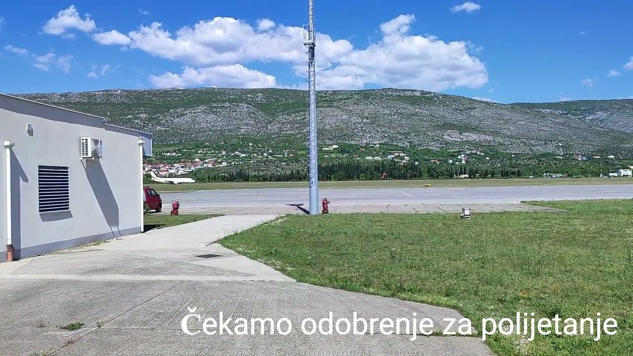 Zračna luka Mostar - polijetanje za Beograd