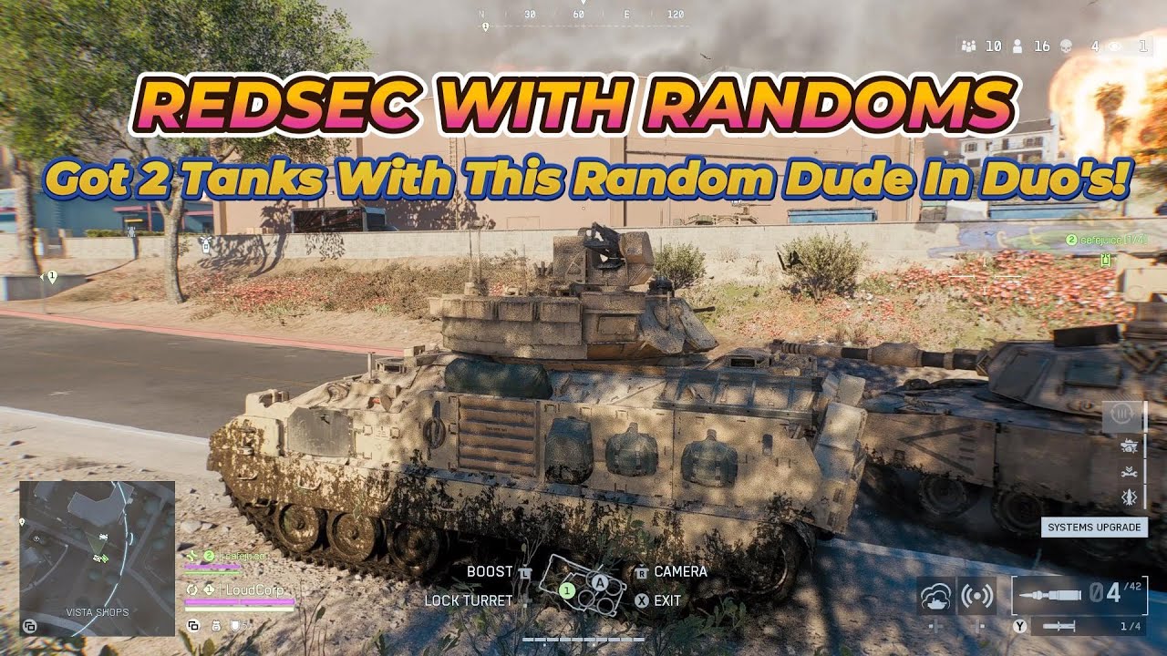 Я играл в REDSEC со случайными персонажами и получил 2 танка в дуэте!