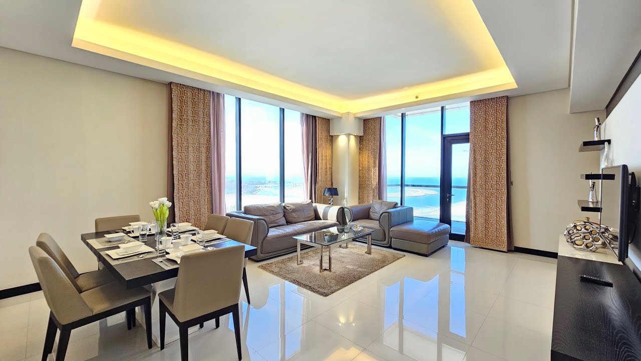 LUXURY FULLY FURNISHED 2BHK APARTMENT WITH SEA VIEW FOR RENT IN SEEF WITH EWA 