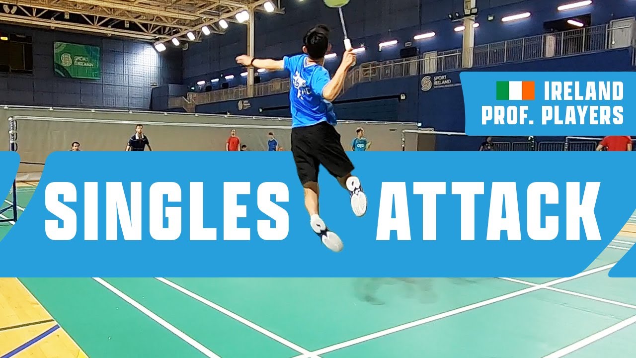 Badminton 2 vs 1 - Singles attack 3 exercises