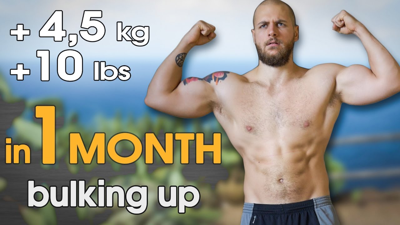 +4,5kg (10 lbs) in 1 MONTH | Eating Day