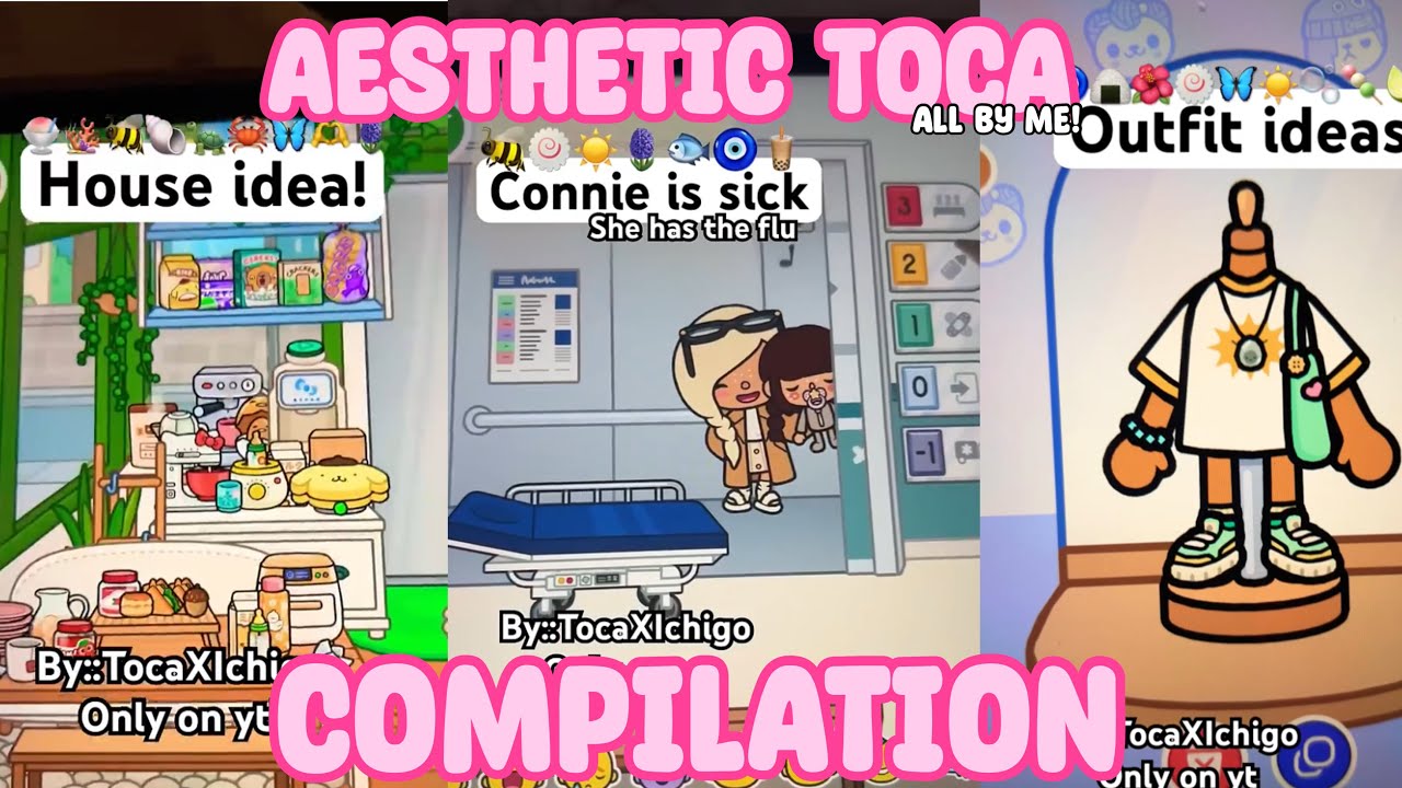 Aesthetic Toca Boca compilation!🍥 |all by @TocaXIchigo| 