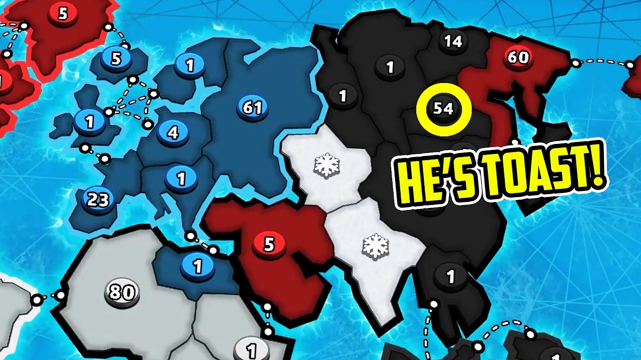 Brutally Defeating The Australian Player That Got Stuck In ASIA! (RISK)