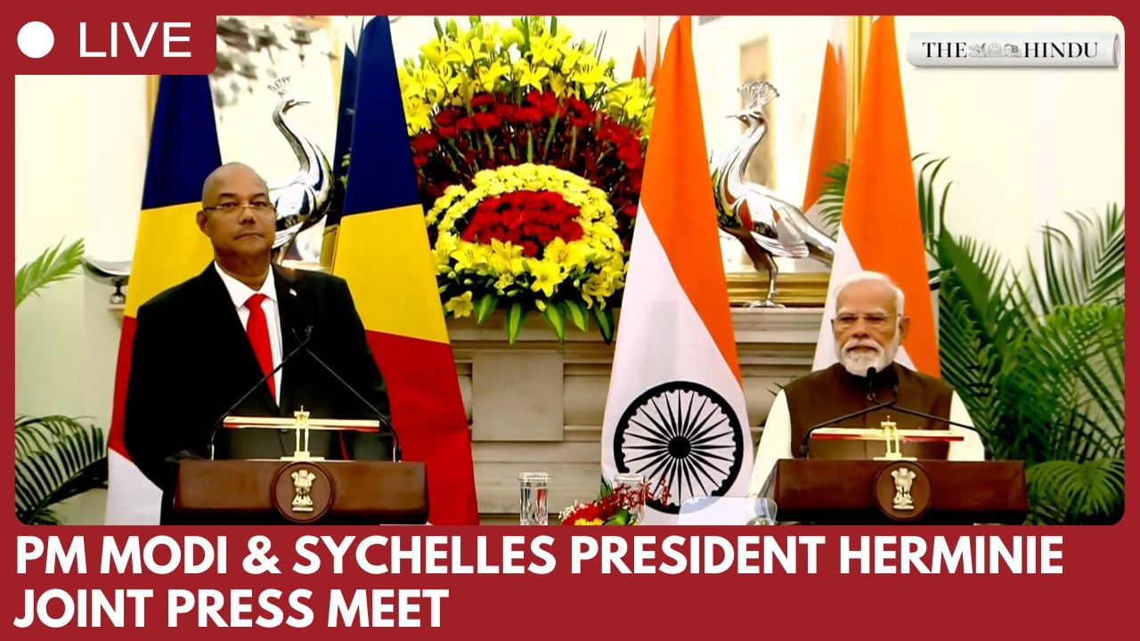 PM Modi, Seychelles President Patrick Herminie hold joint press meet at Hyderabad House in New Delhi