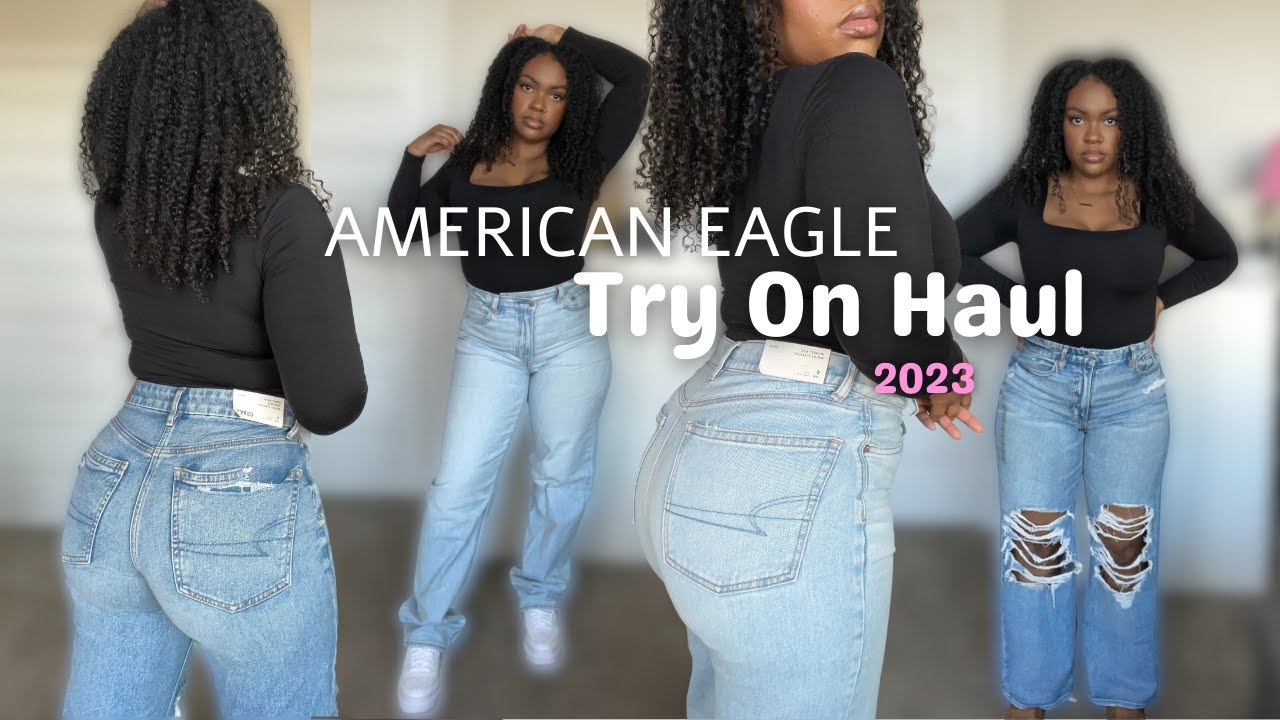 The Best Jeans Ever! | American Eagle Try on Haul 2023 | Tessa Chapman