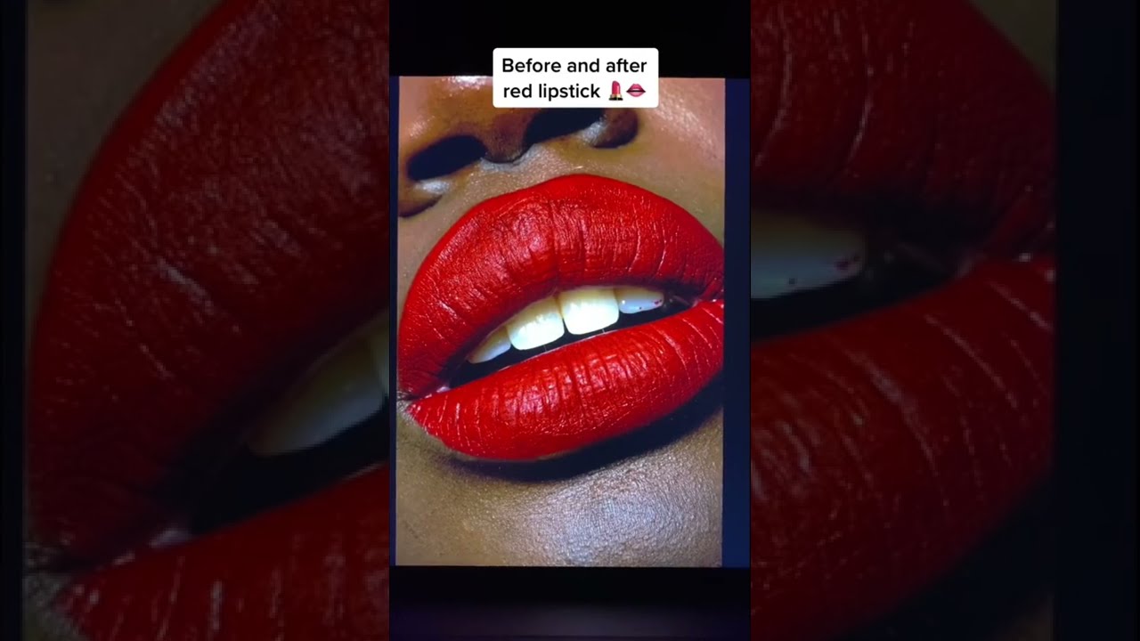 Lips close up after retouch😍