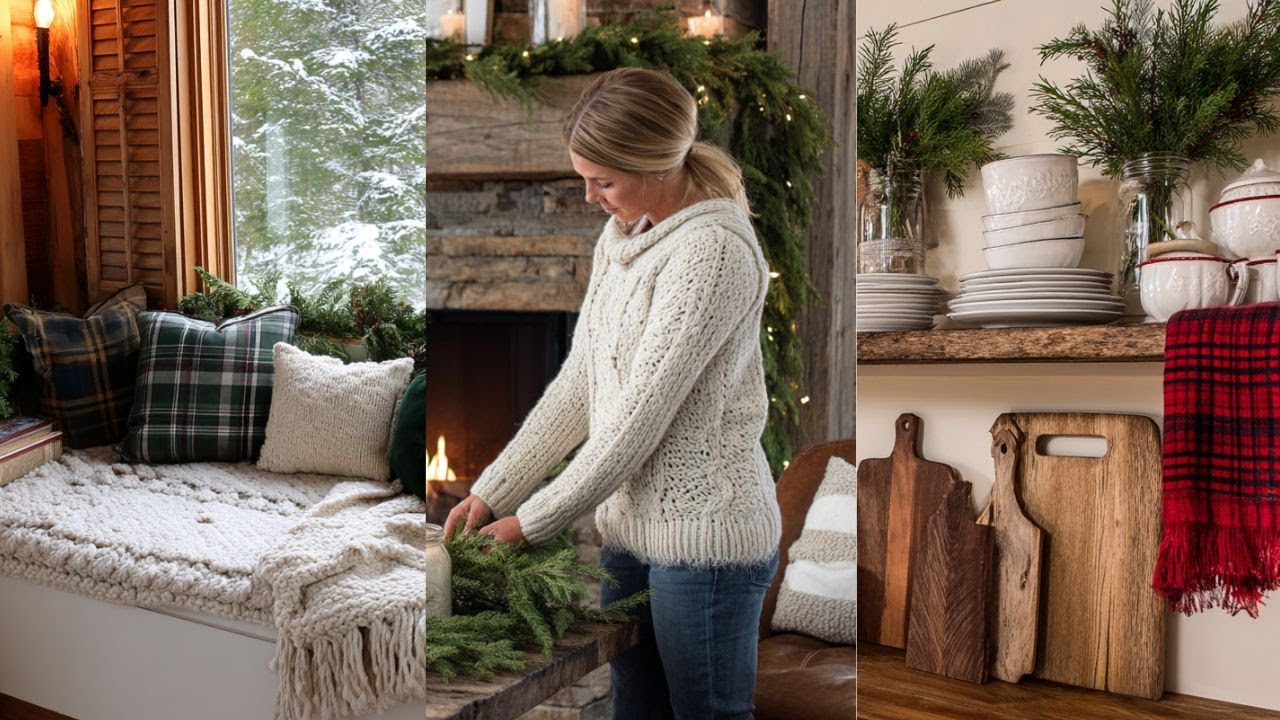 Rustic Winter Home Tour | Farmhouse Decor Ideas & Design Elements