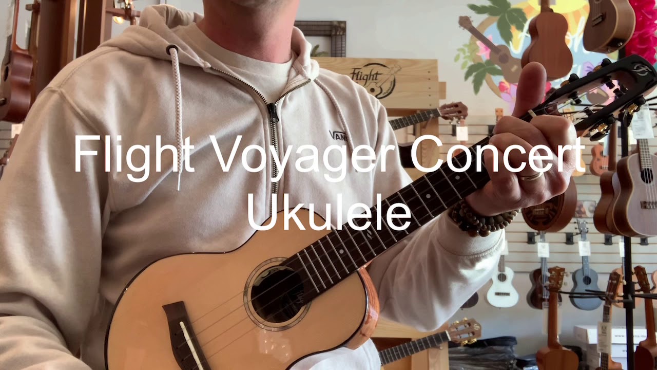 Flight Voyager Concert Ukulele Demo/Review at Aloha City Ukes