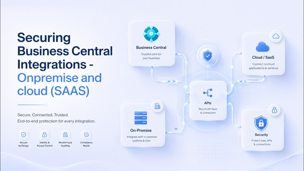 Безопасность интеграции Business Central: объяснение OAuth, S2S и учетных данных локальной сети.
