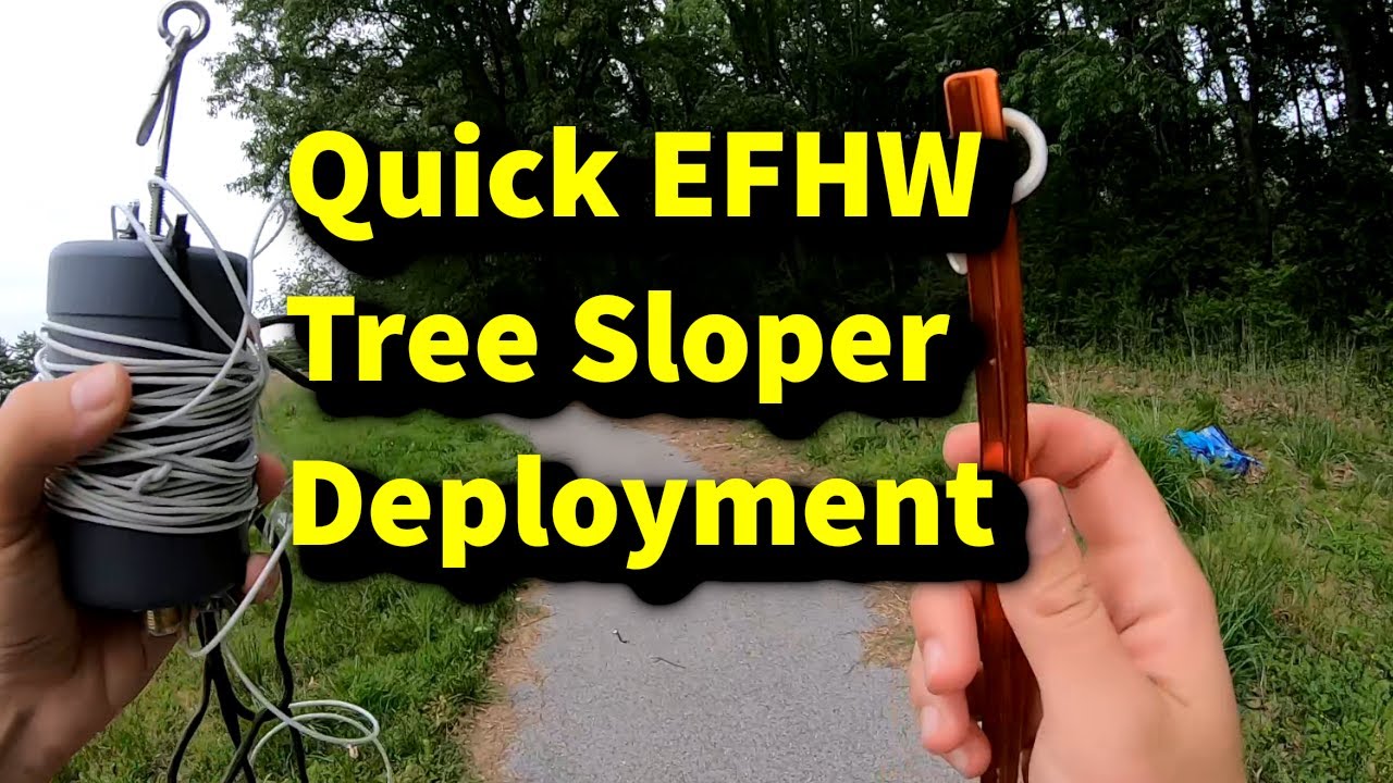 Развертывание EFHW Tree Slope - Chamelon EMCOMM-II