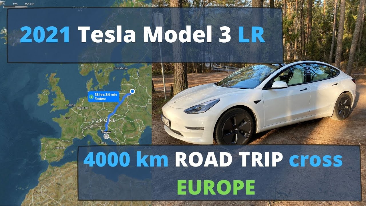 2021 Tesla Model 3 long range ROAD TRIP cross Europe | PART 1