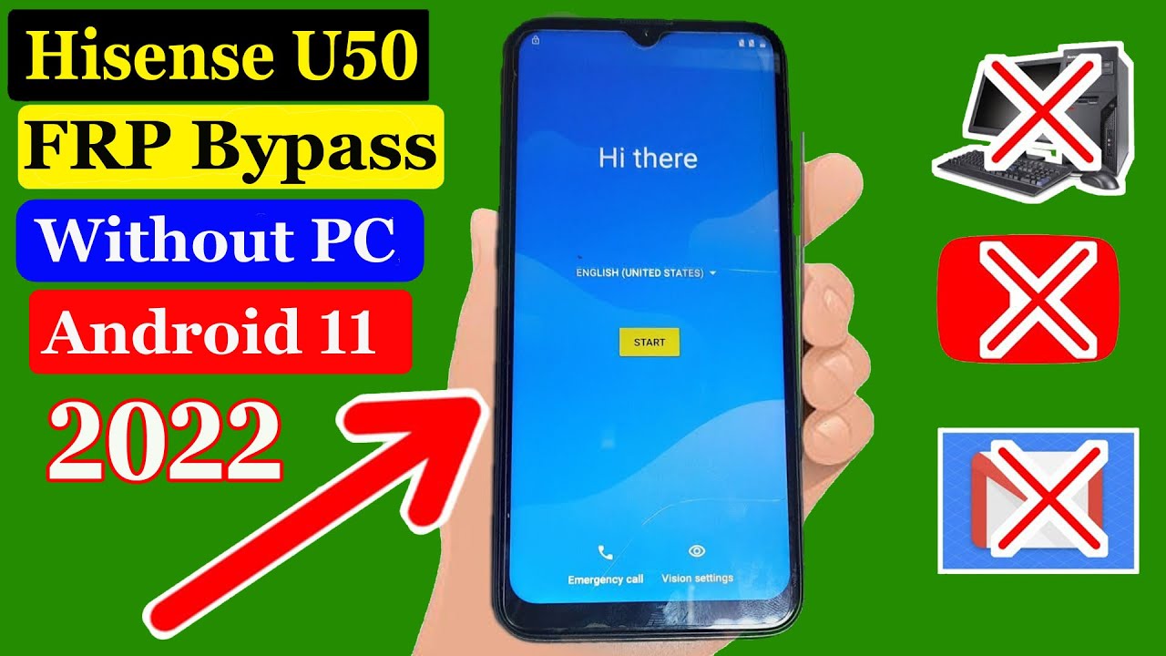Hisense U50 FRP bypass | Remove Google account bypass without PC | New trick 2022 | Hisense U50 2022