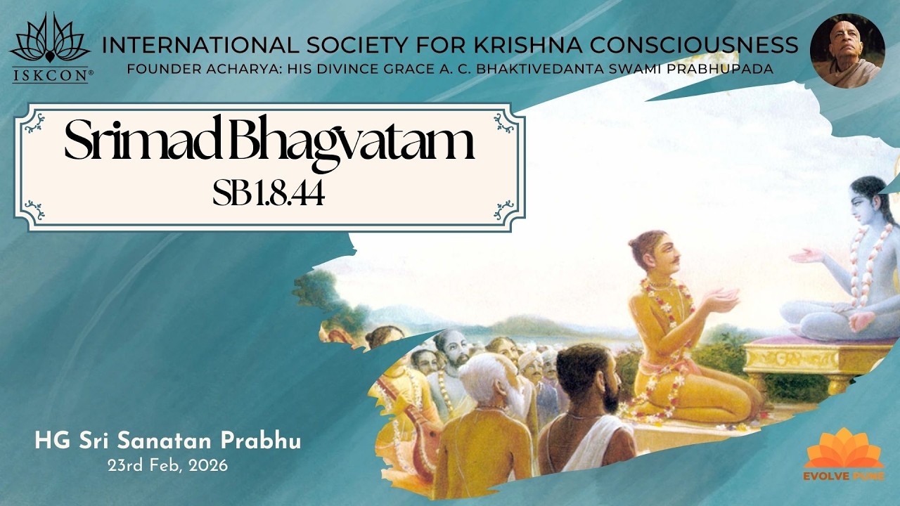 SB 1.8.44 | SB Class by HG Sri Sanatan Prabhu