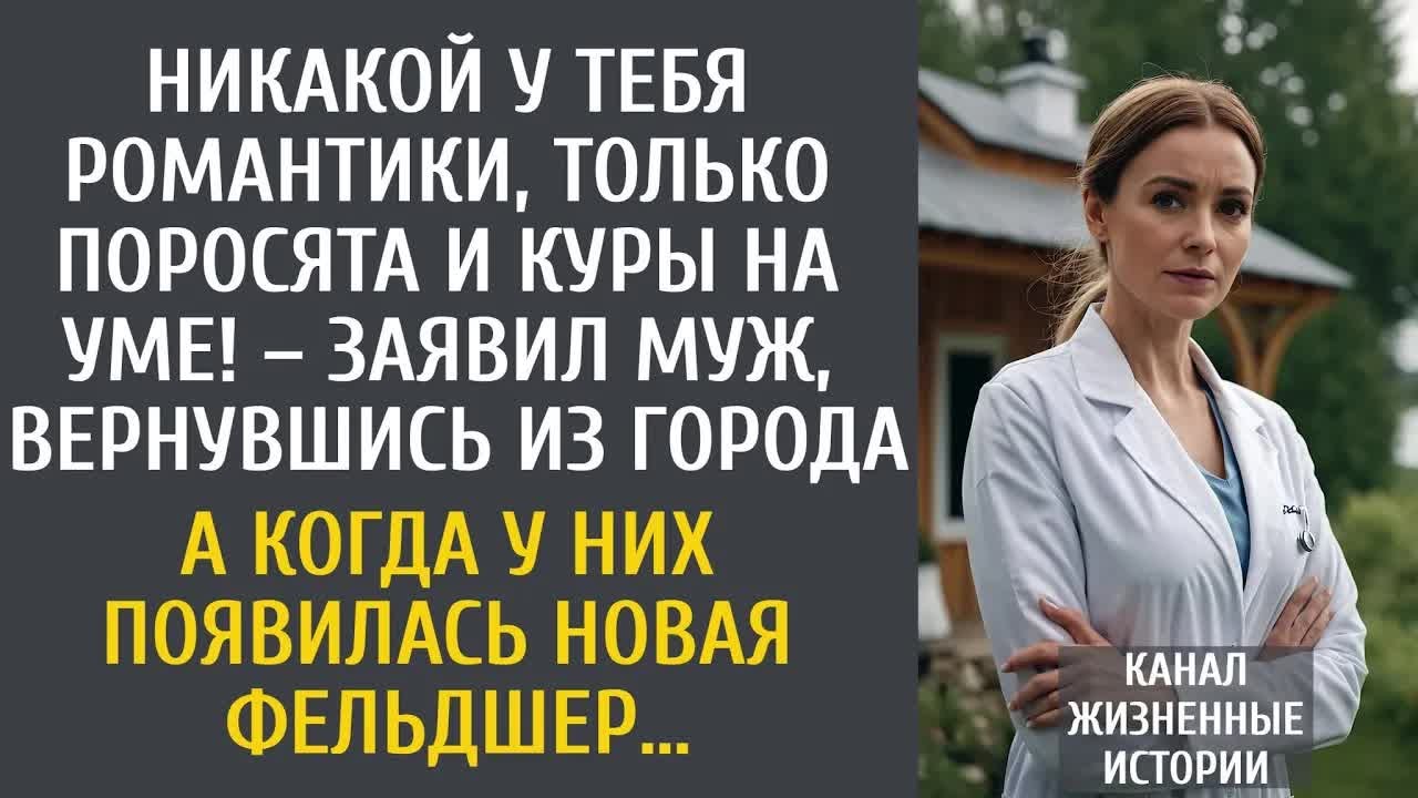 Никакой у тебя романтики, только поросята и куры на уме! – заявил муж, вернувшись из города