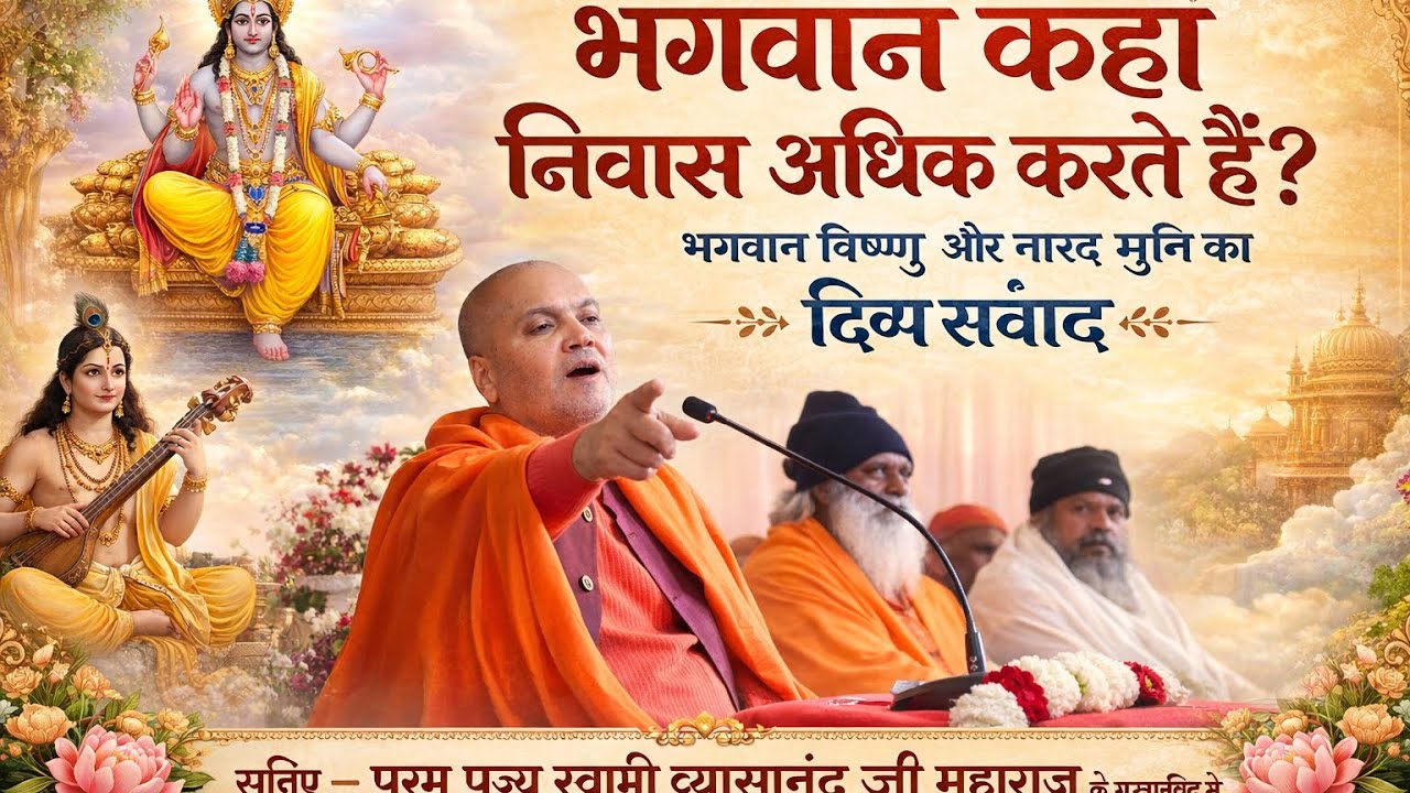 भगवान विष्णु और नारद मुनि का सम्वाद सुनिए पूज्य महाराज श्री के मुखारविंद से 