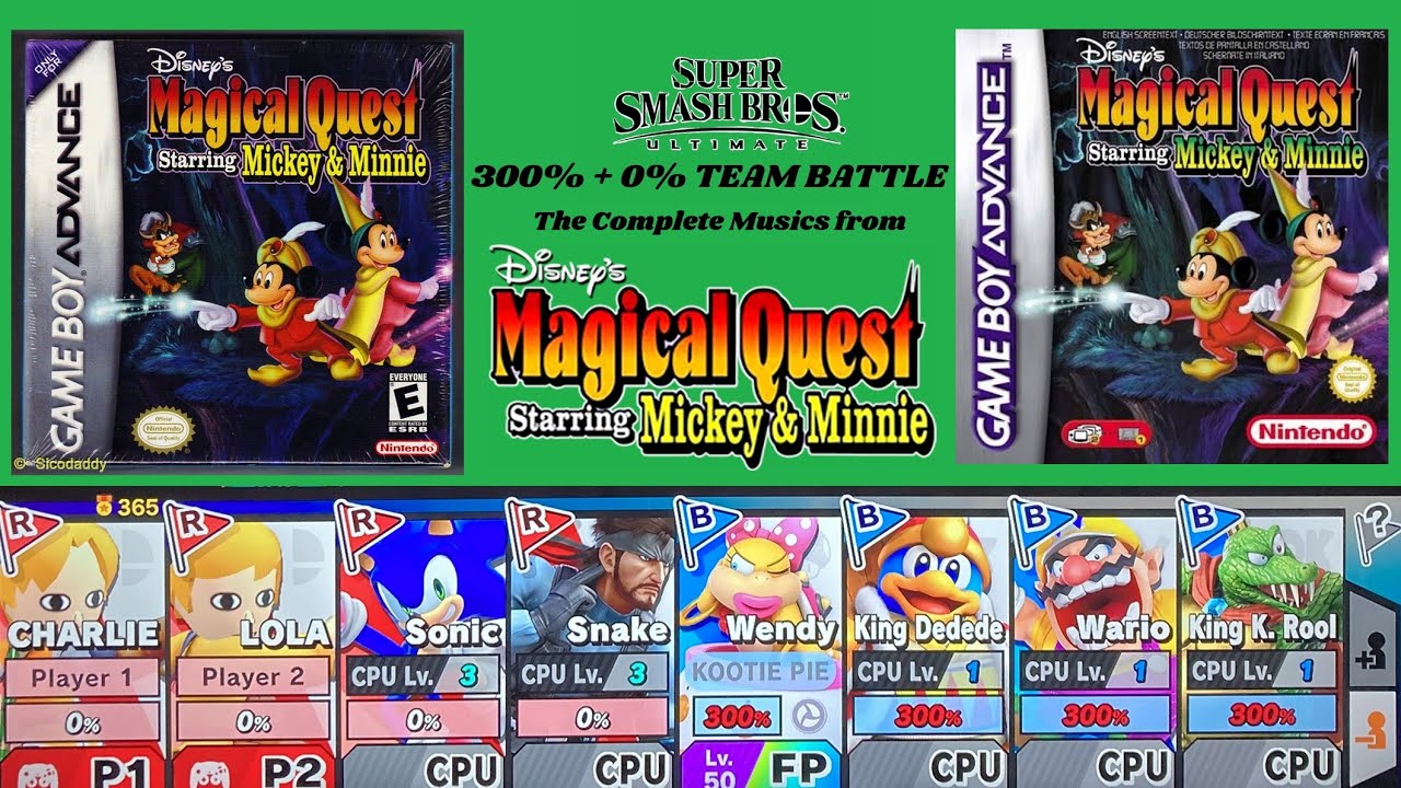 SSBU 300% + 0% The Complete Musics (from Disney's Magical Quest: Starring Mickey & Minnie for GBA)