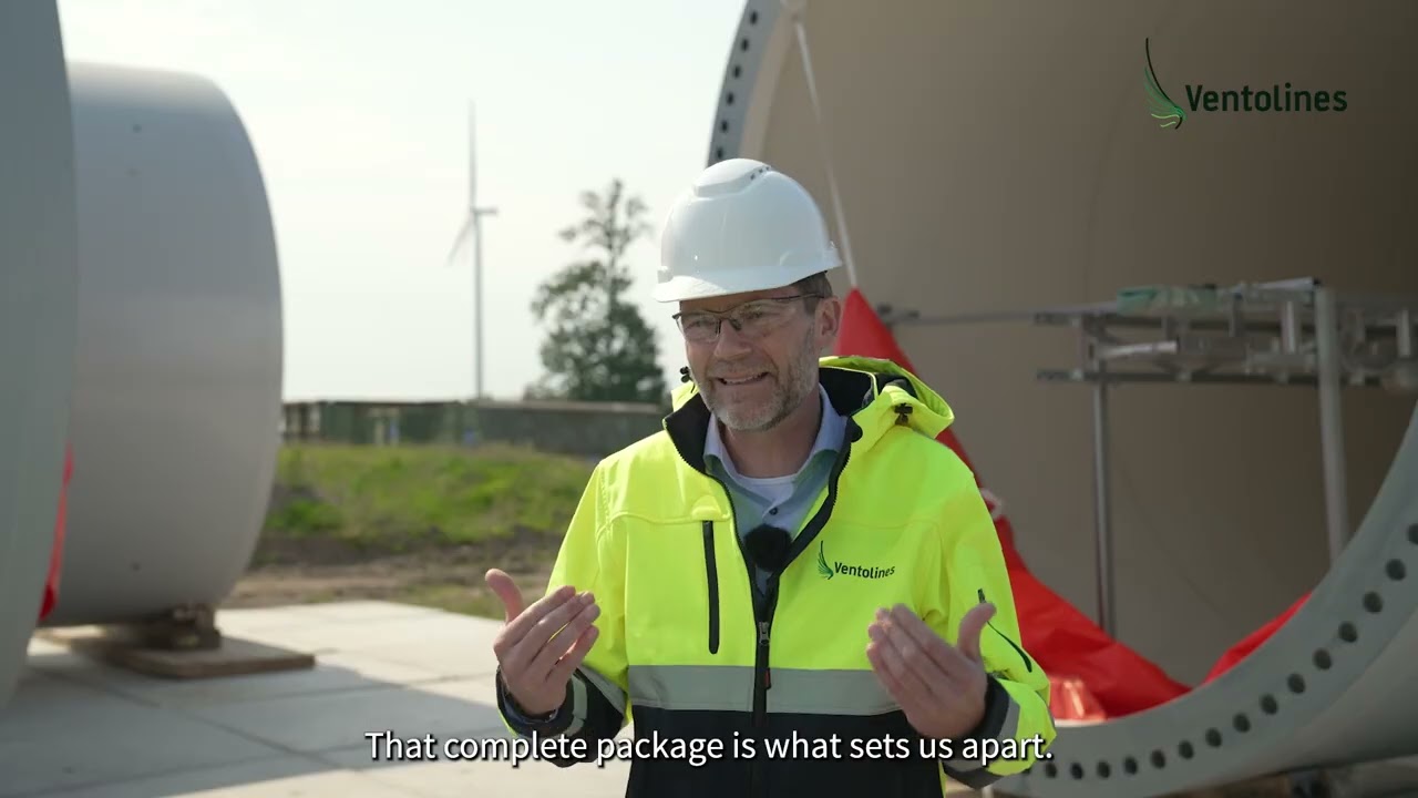 De bouw van Windplan Groen door Ventolines