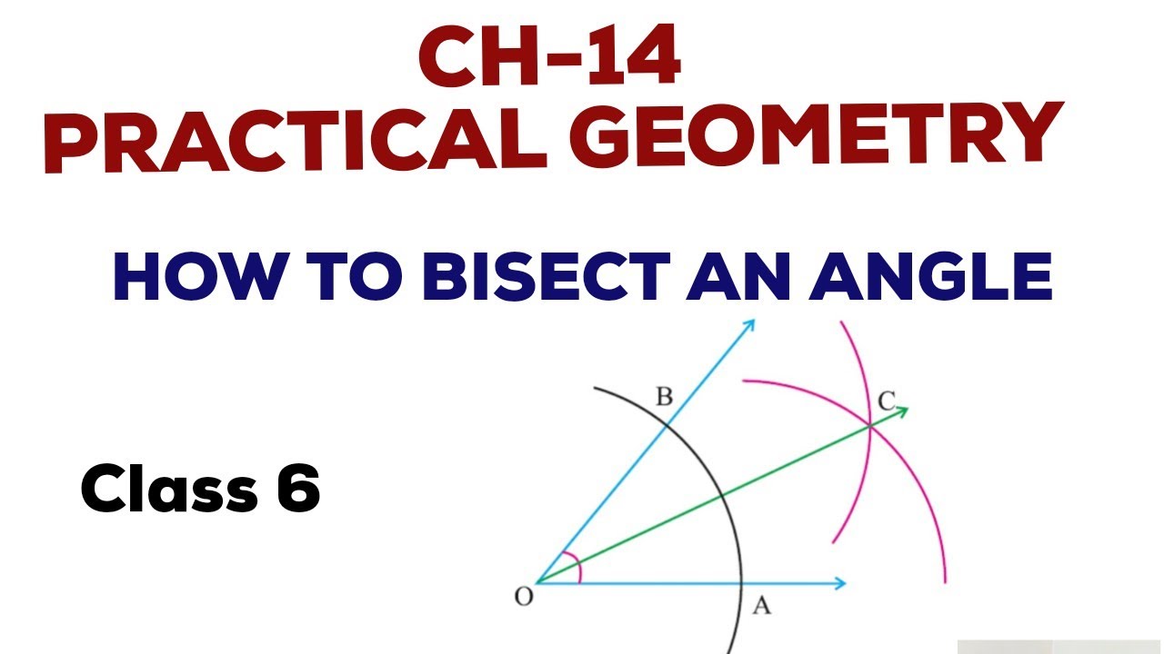 Class 6 PRACTICAL GEOMETRY/How to bisect an angle/with compass/Learn And Score