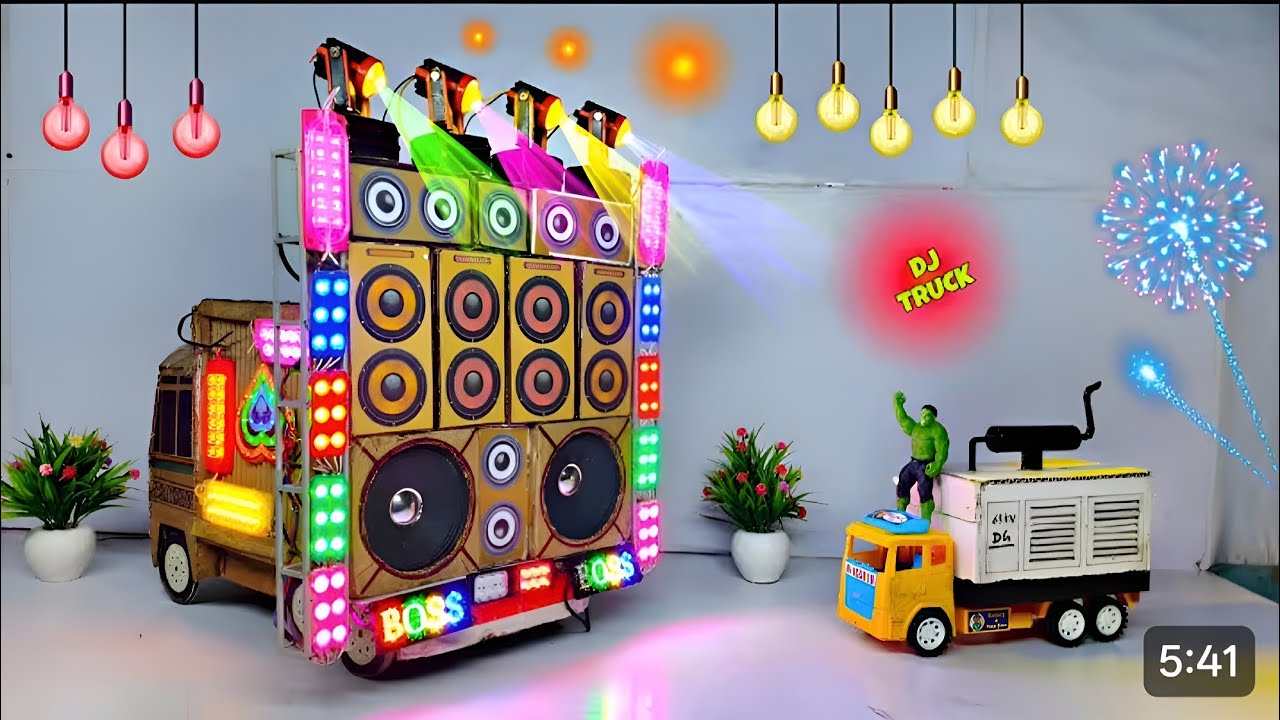 how to make mini dj setup with cardboard 