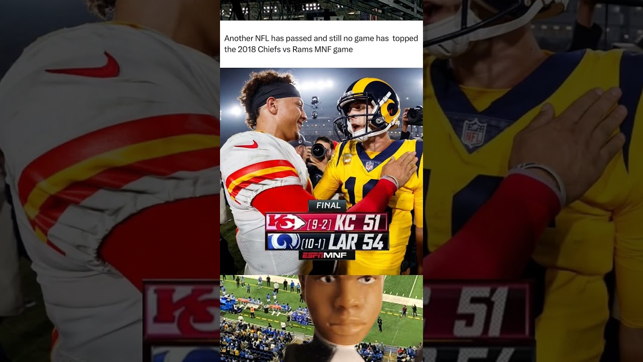 Another #NFL has passed and still no game has topped the 2018 #Chiefs vs #Rams #MNF game.