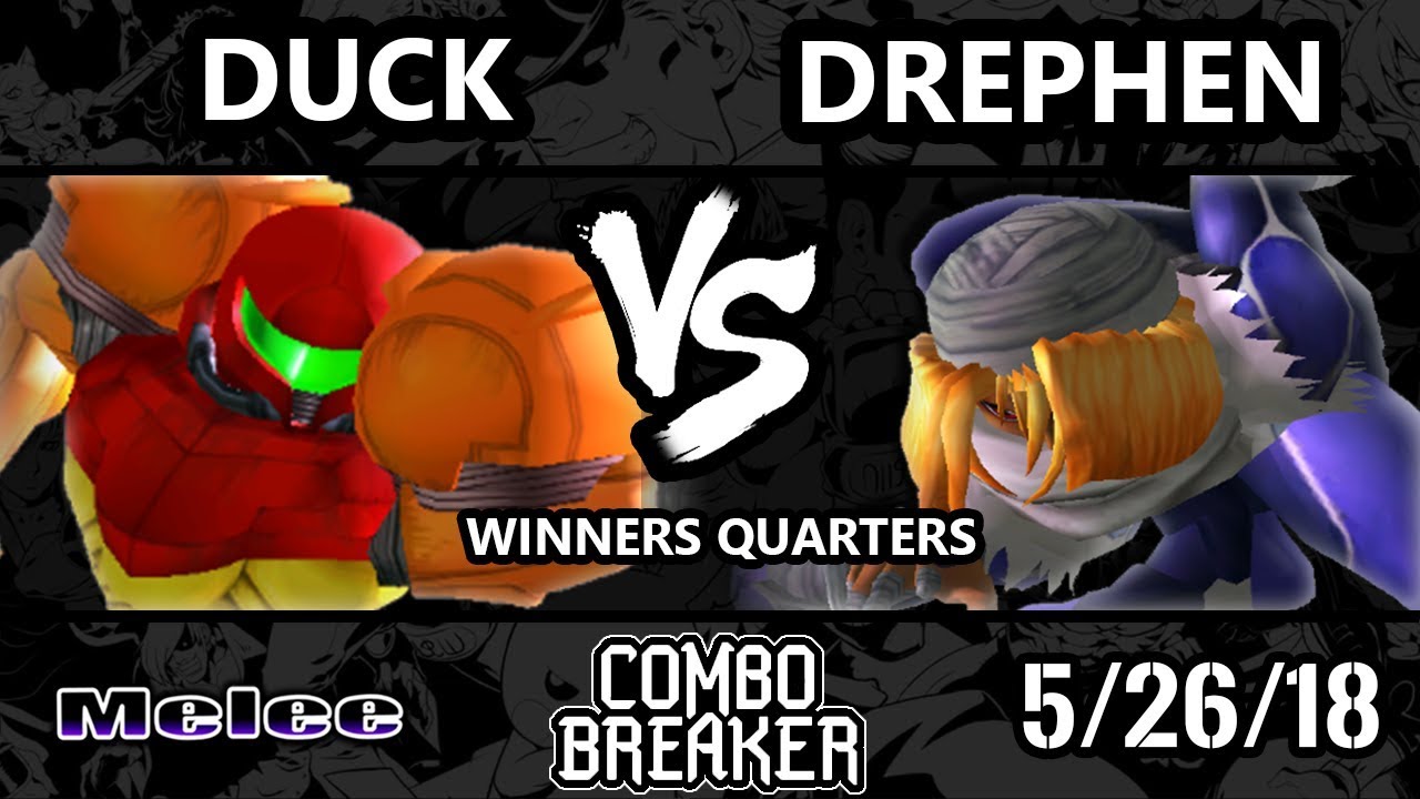 Combo Breaker 2018 Smash Melee - P1 | Duck (Samus) Vs. Drephen (Sheik) - SSBM Winners Quarters