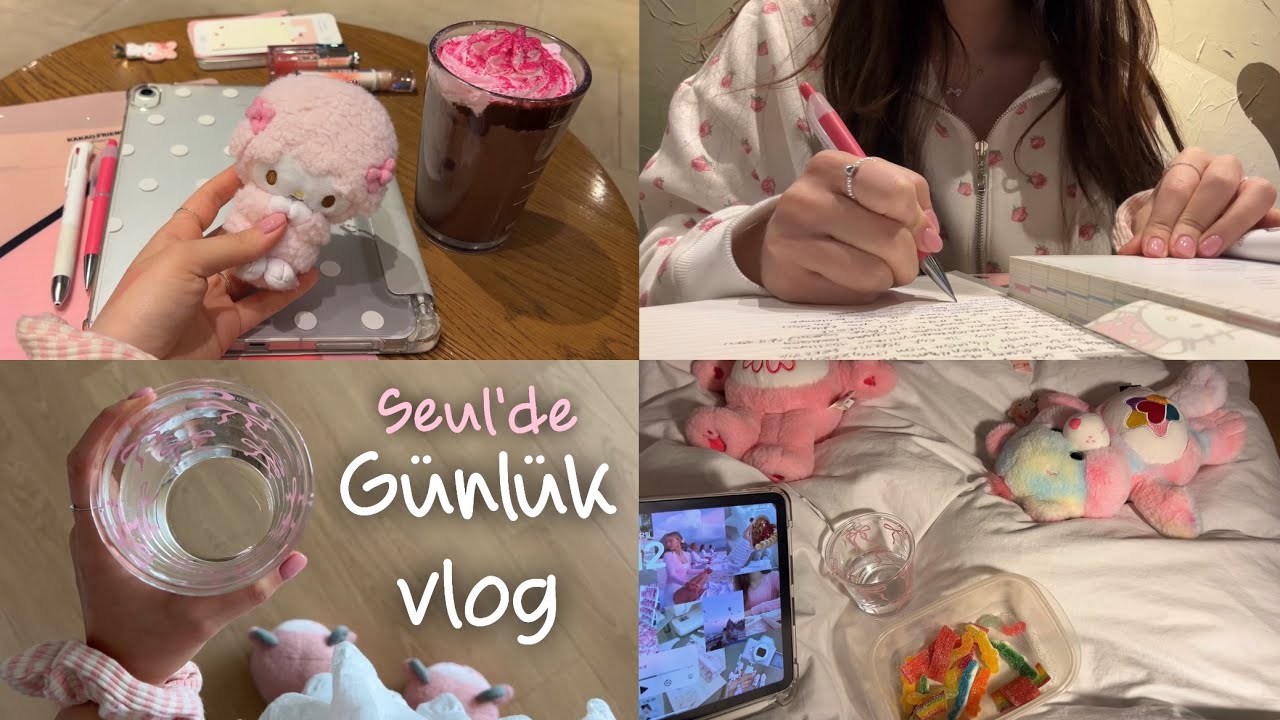 Bir Kore üniversite öğrencisinin bir günü🍬🤍🎀