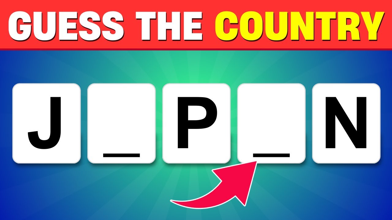 99% FAIL 😱👀🧠This Guess the Country Quiz Without Vowels (Goquiz 2026)