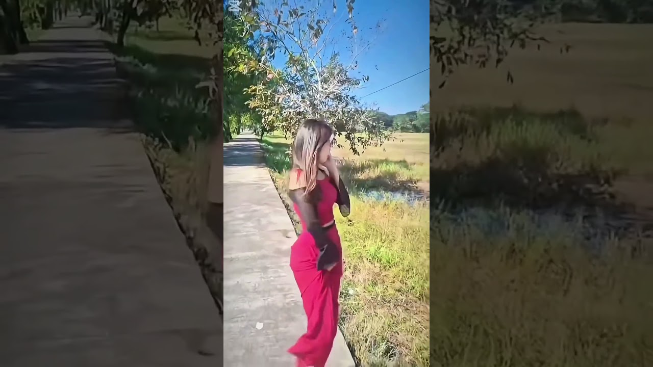 Beautiful Myanmar Girls Walking with Grace 