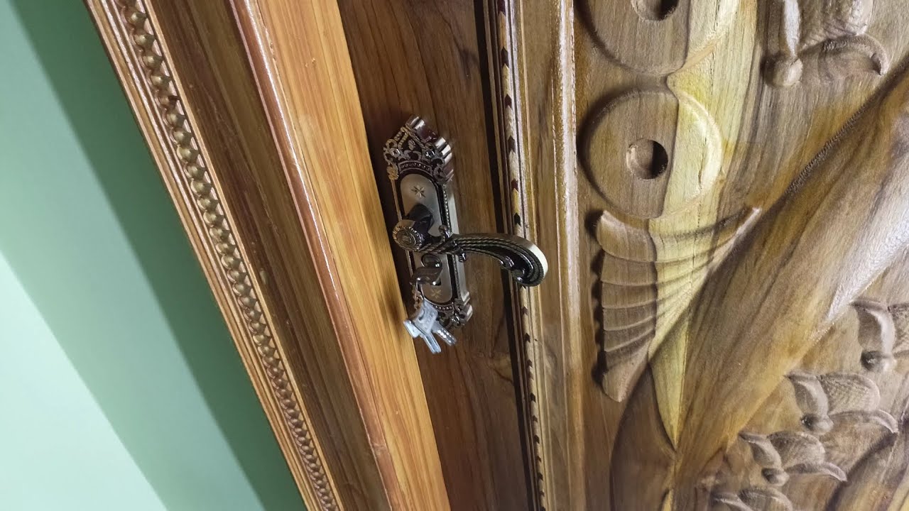  Lock Fitting ||how toinstall a door lock in Telugu 