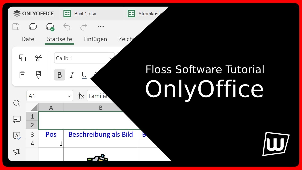 Excel Alternative - OnlyOffice Kurs - Grundlagen erklärt mit einem Familienplaner Teil 01