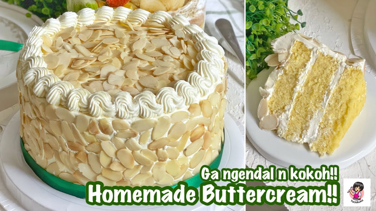 Vanilla Almond Cake!! Bikin Kue Mewah Mudah & Enak!!