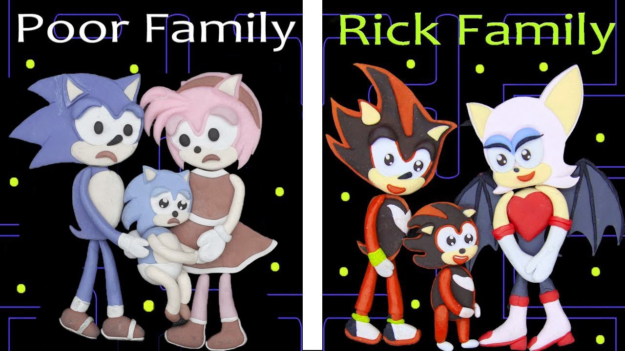 Rich Family vs Poor Family - POOR SONIC LIFE! SO SAD STORY Part 2 | Pacman Stop Motion Game