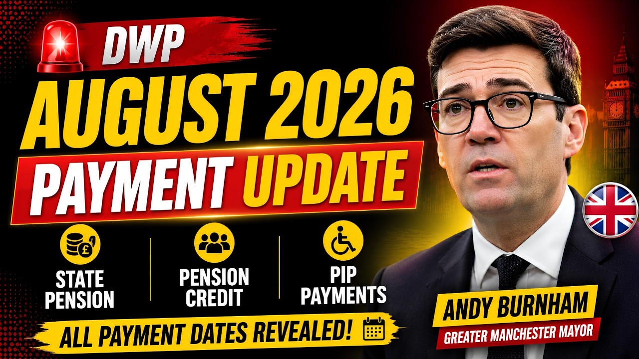 🚨 Обновление выплат DWP за август 2026 года | Даты выплат государственной пенсии, пенсионного кре...