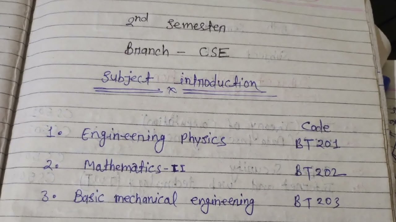 🥳RGPV B.Tech 2nd Semester All Subjects Explained 🔥 | Complete Introduction 2026
