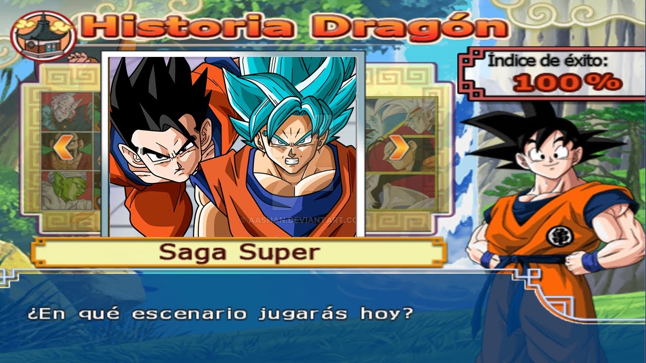 Dragon Ball Z Budokai Tenkaichi 4 - Modo historia - Goku SSJ Blue VS Gohan Definitivo