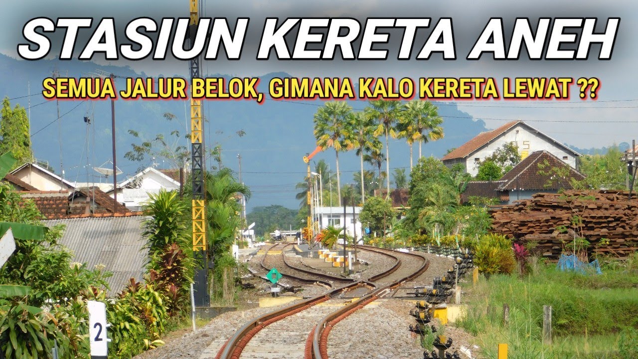 STASIUN INI ANEH APA UNIK?? GAK ADA JALUR LURUSNYA, SEMUANYA JALUR BELOK