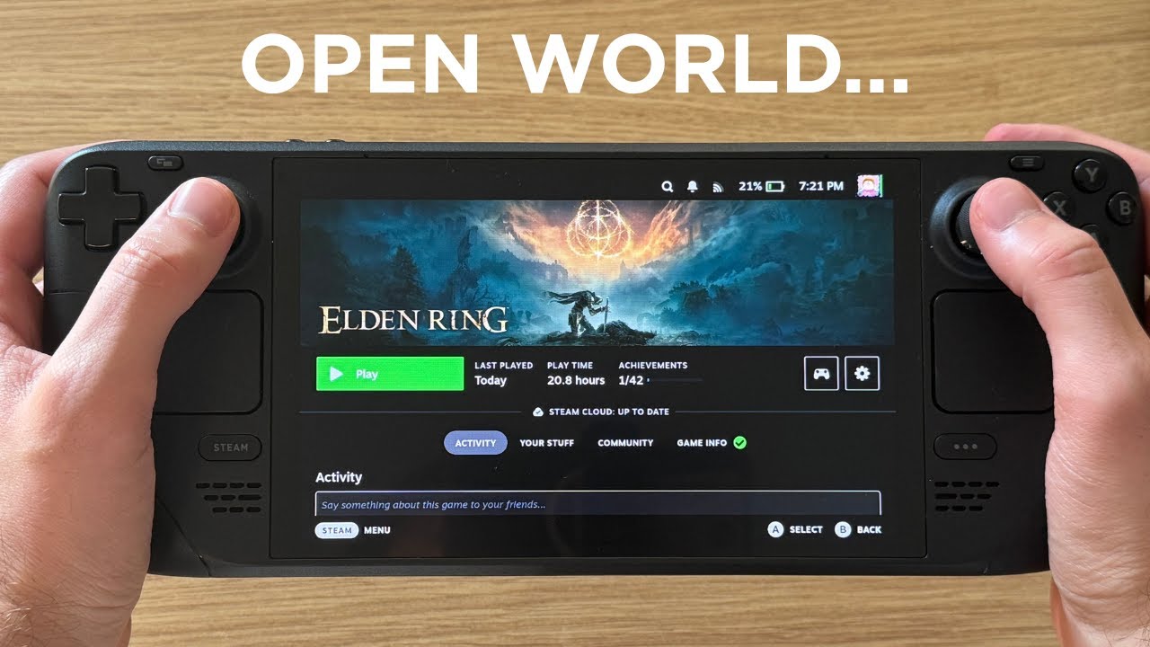 Top 5 Must Play Open World Games on The Steam Deck OLED!